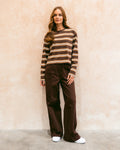 Espresso Chocolate Stripe Long Sleeve