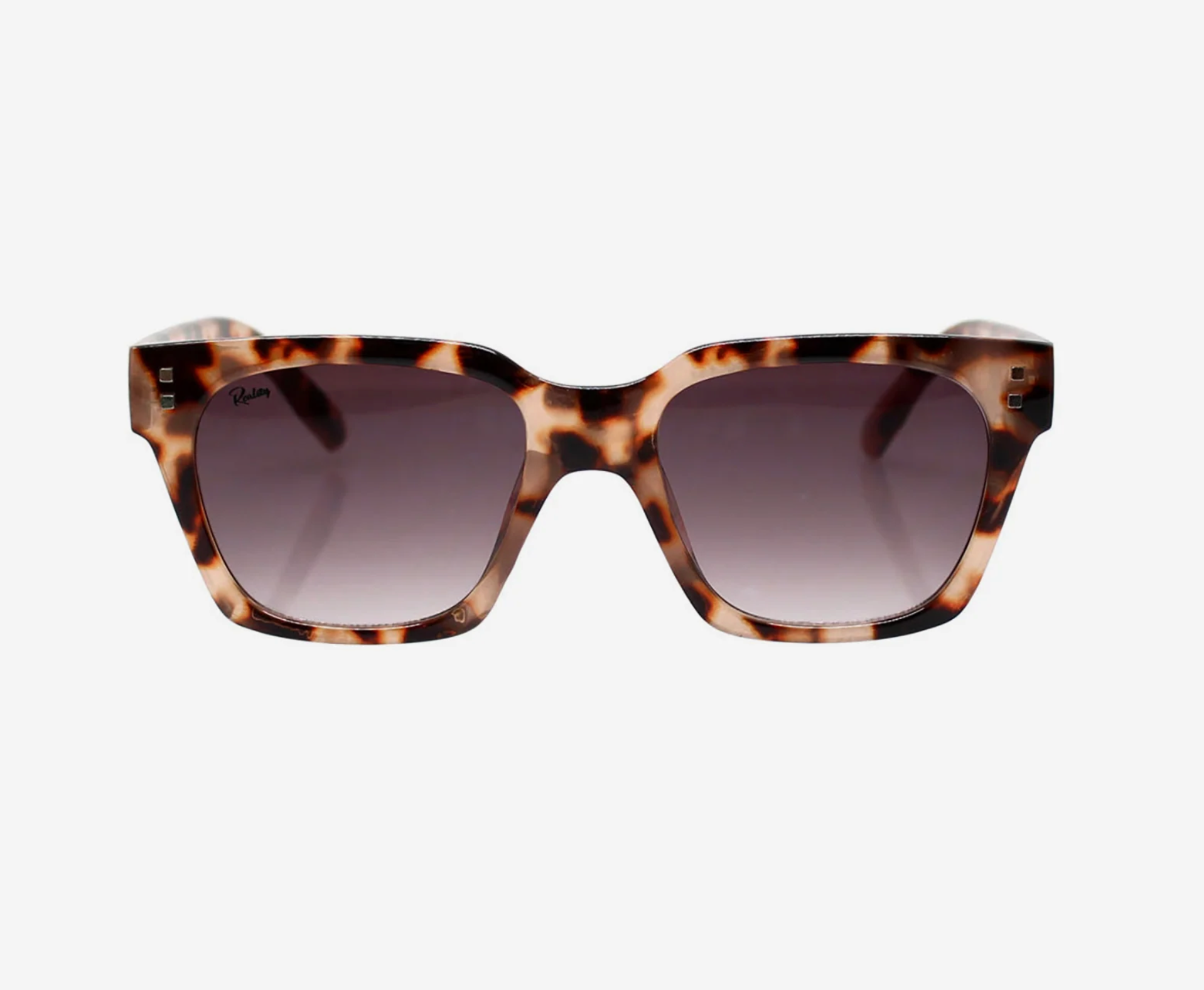 Anvil square-frame sunglasses in blossom pink, 100% recycled by Reality Eyewear