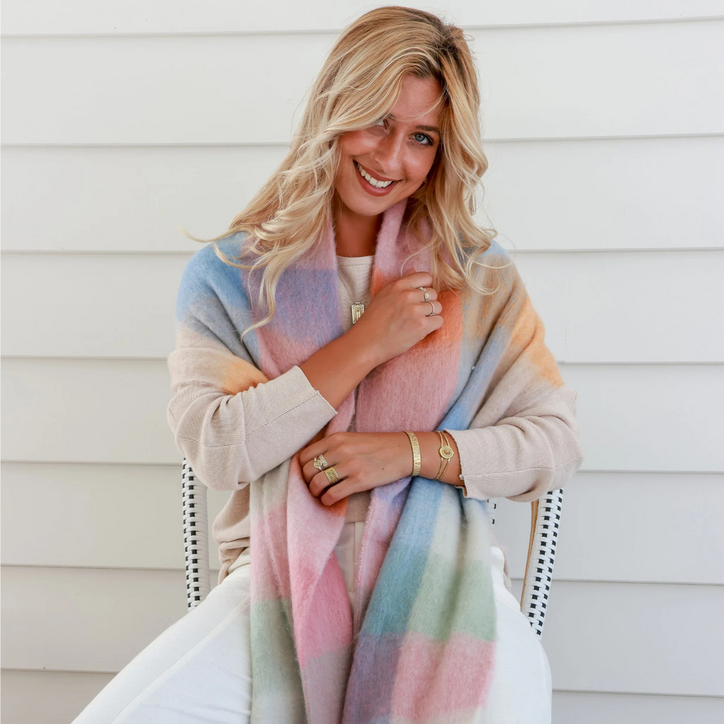 Pastel Colours Soft Scarf Free Spirit Australia