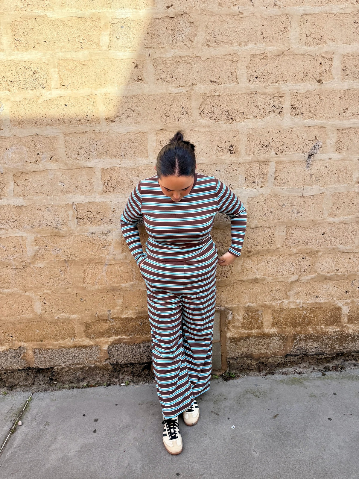 Sienna Stripe Lounge Set – Tops by Salt & Tide Co