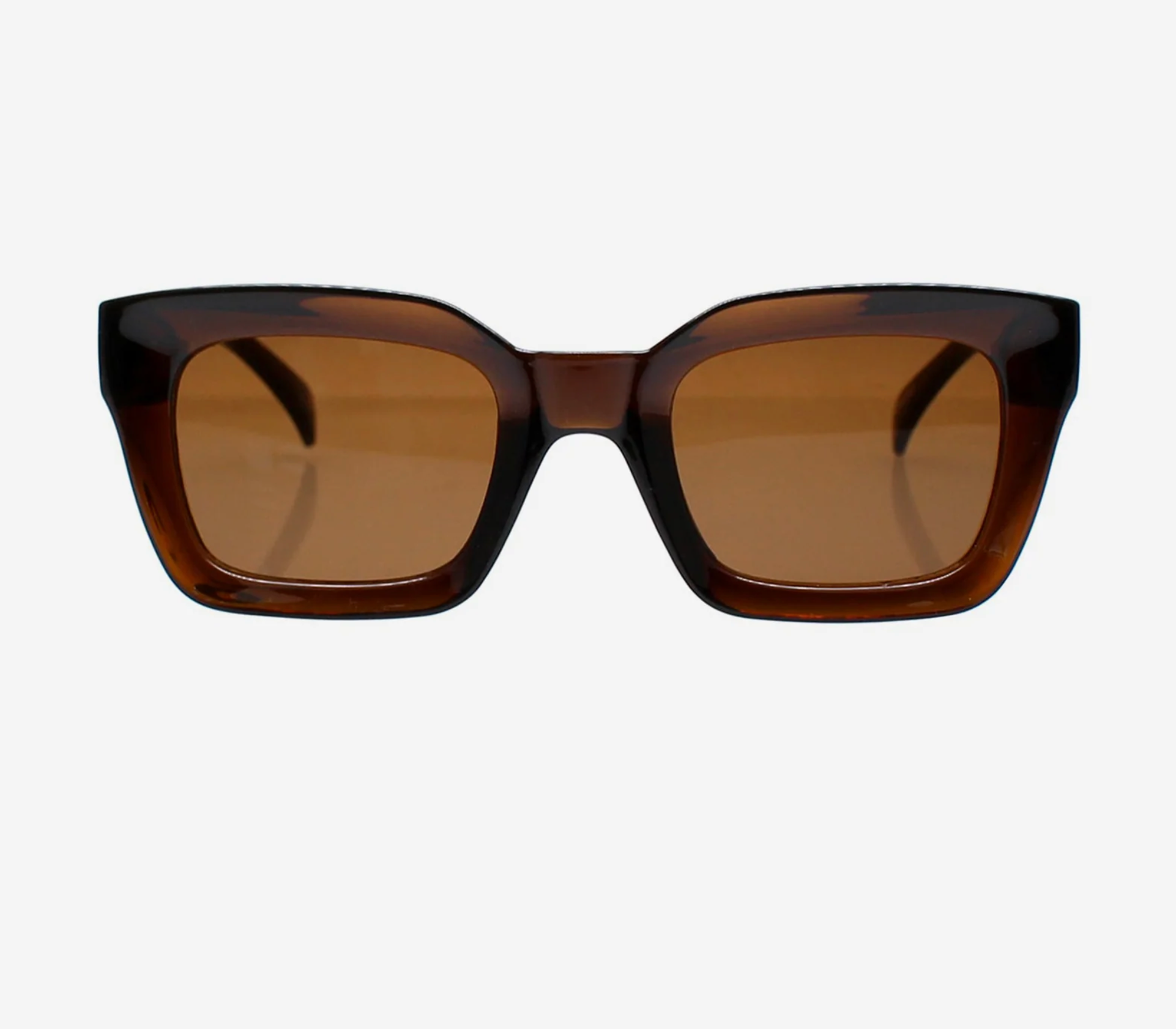 Onassis classic chunky sunglasses in chocolate brown, Reality Eyewear