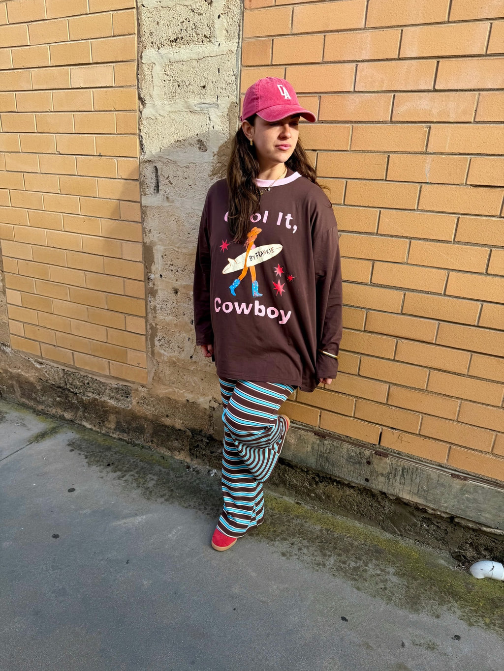 Cool It, Cowboy Chocolate Long Sleeve Tee