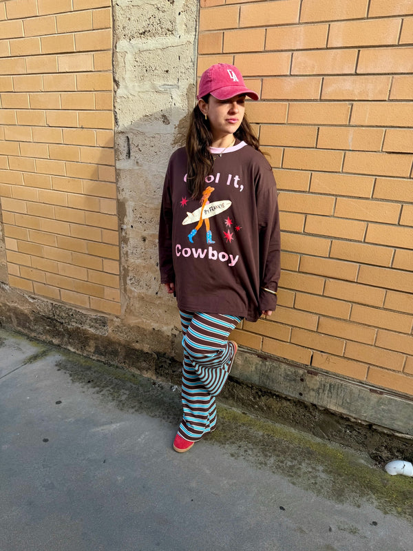 Cool It, Cowboy Chocolate Long Sleeve Tee