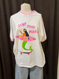 Surf Then Margs White Tee