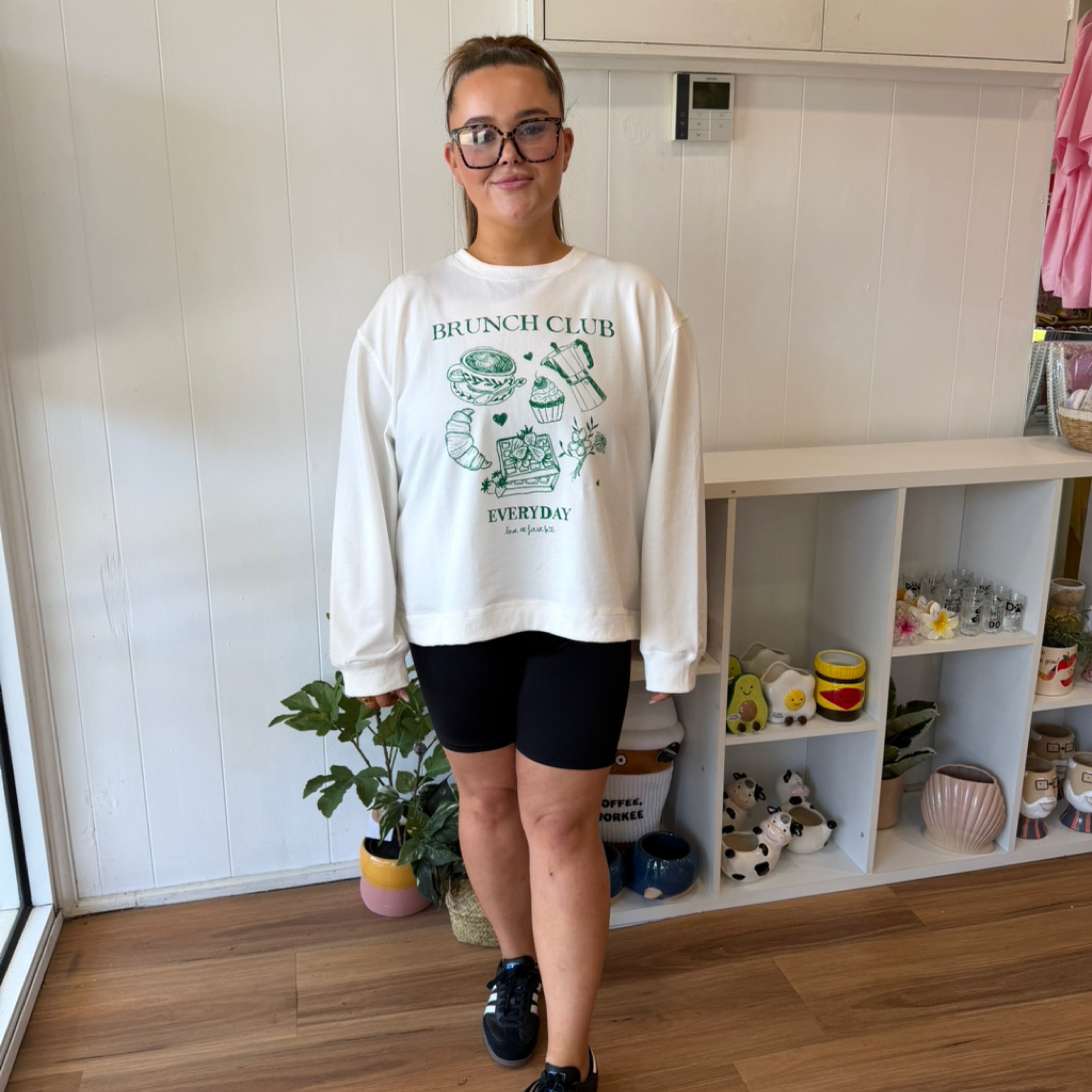 Brunch Club Jumper -  White - Label Of Love