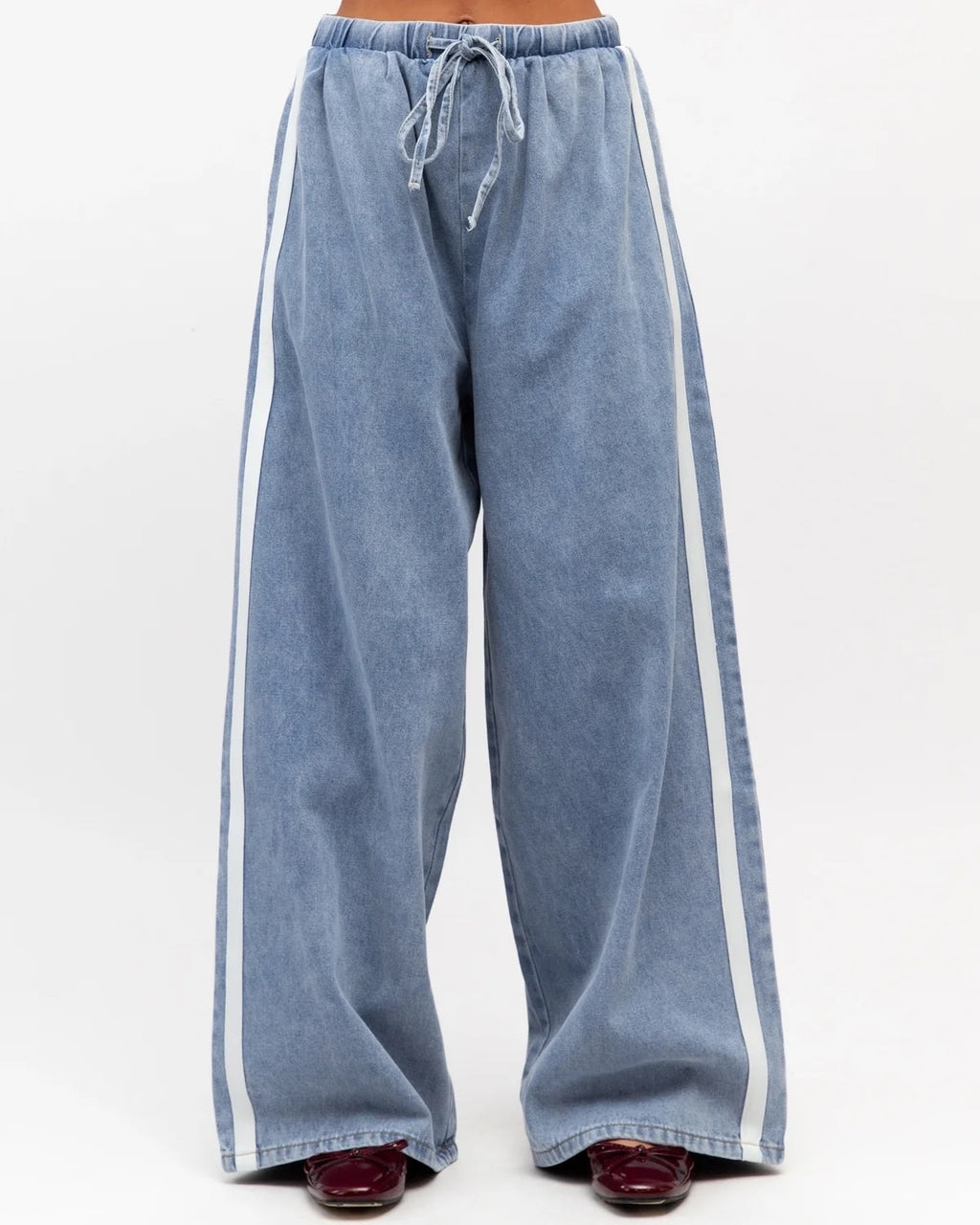 WKND Denim Wide Leg Pants