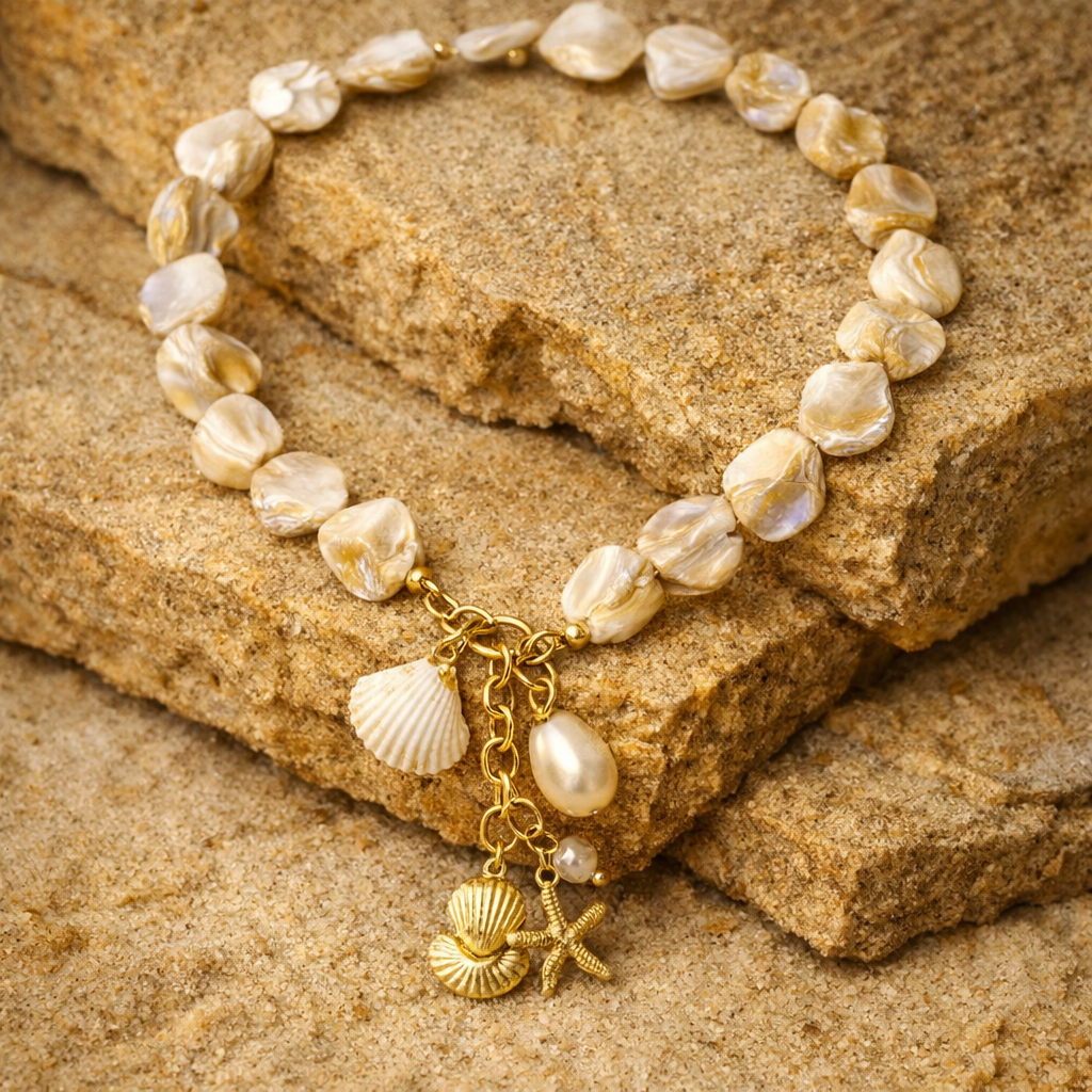 Etta Seashell Stainless Steel Necklace