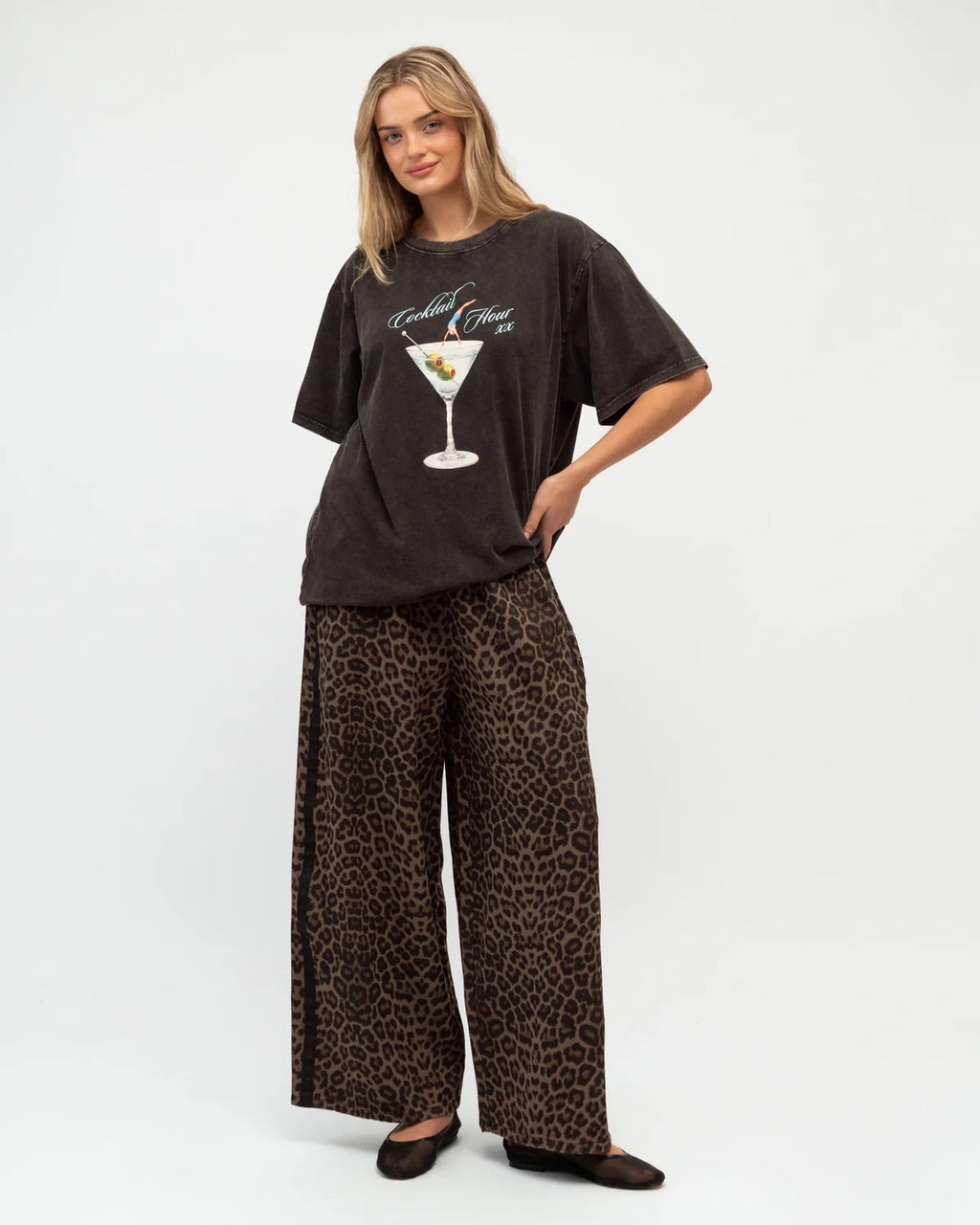 Ziggy Leopard Wide Leg Pants