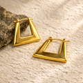 Maren Stainless Steel Gold Earrings