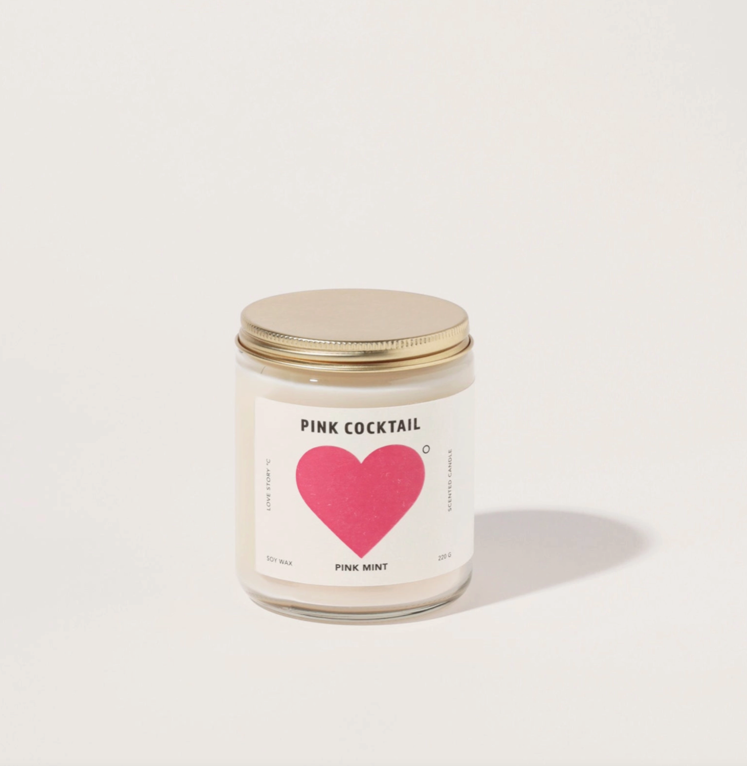 Pink Cocktail Soy Candle Pinkmint