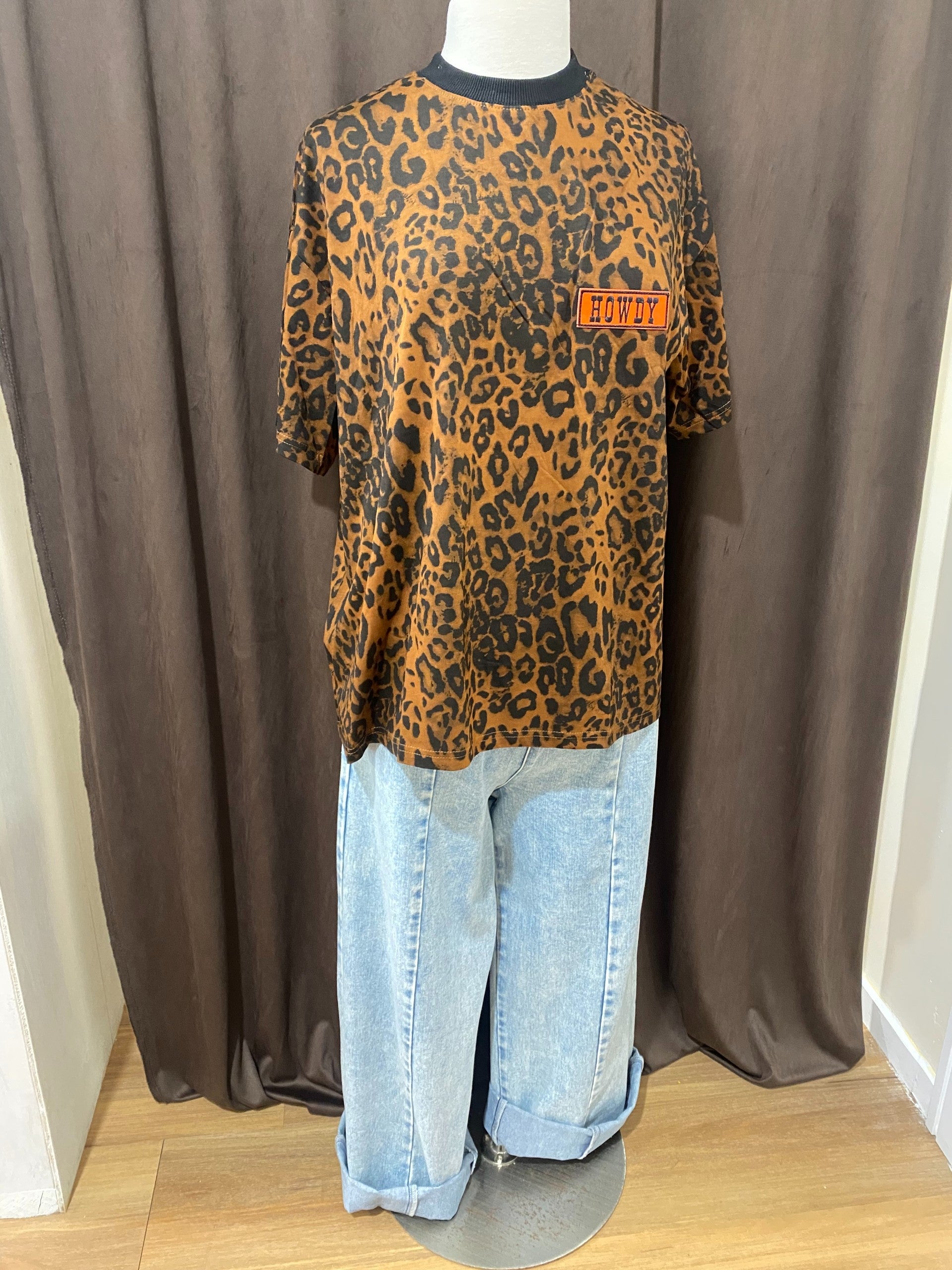 Howdy Leopard Oversize Tee