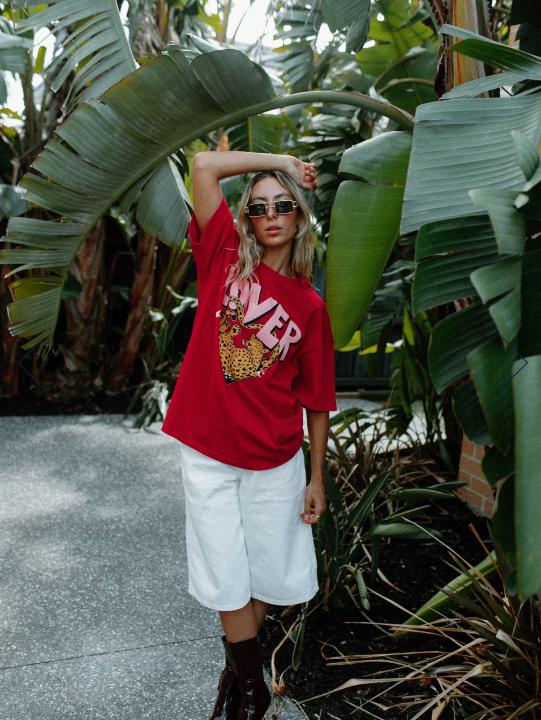 Lover Red Acid Wash Tee TYRL