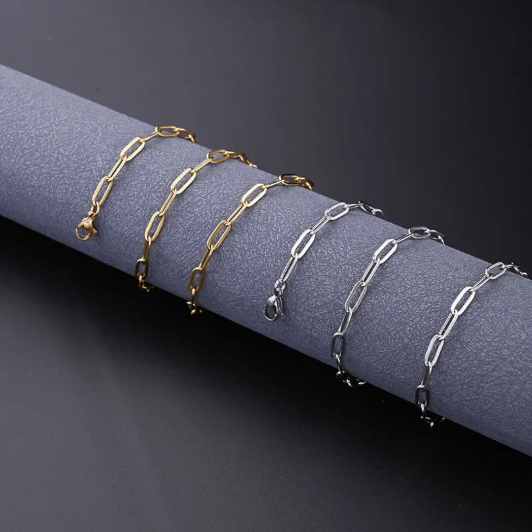 Chain 15cm Stainless Steel Silver Bracelet