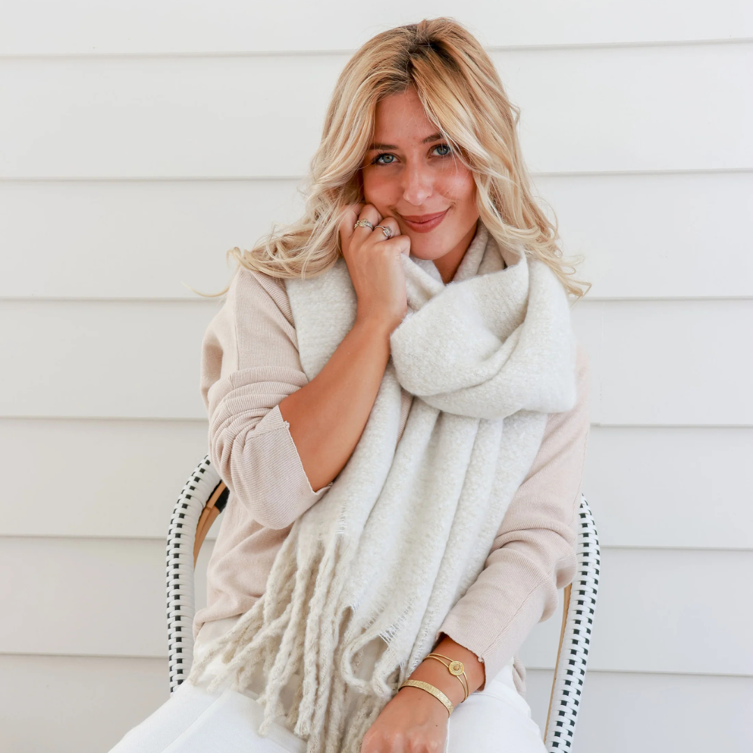Soft Cream Soft Scarf Free Spirit Australia