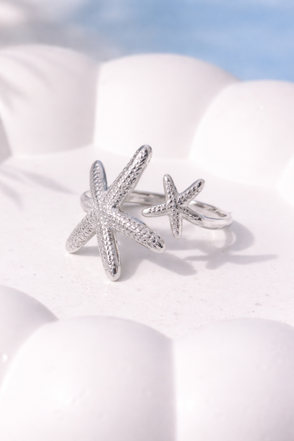 Noemi Stainless Steel Silver Ring