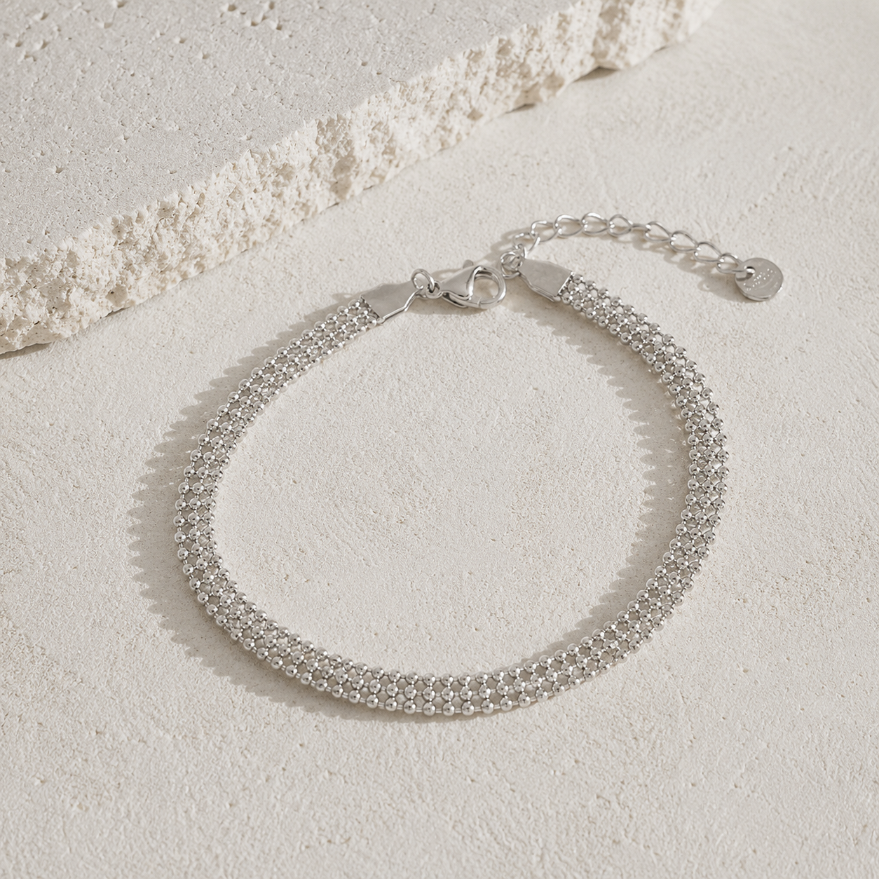 Soraya Stainless Steel Silver Bracelet