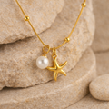 Lone Stainless Steel Gold Necklace