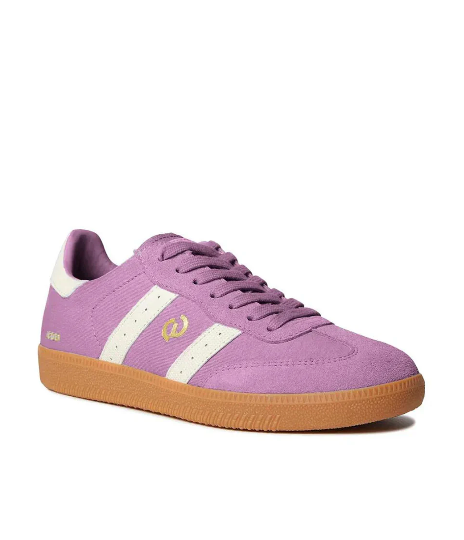 Goodsole 2001 Parallel lavender and white suede sneakers