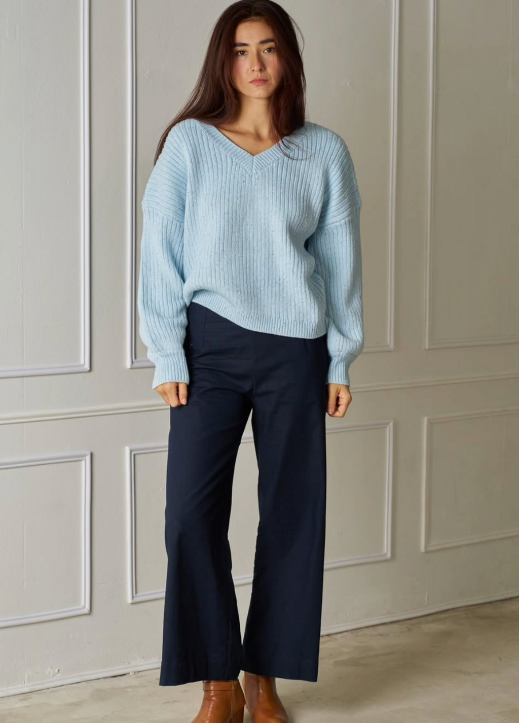 Willow Knit Jumper Baby Blue